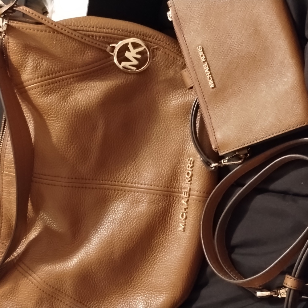 Michael Kors Bag And Matching Wristlet Wallet